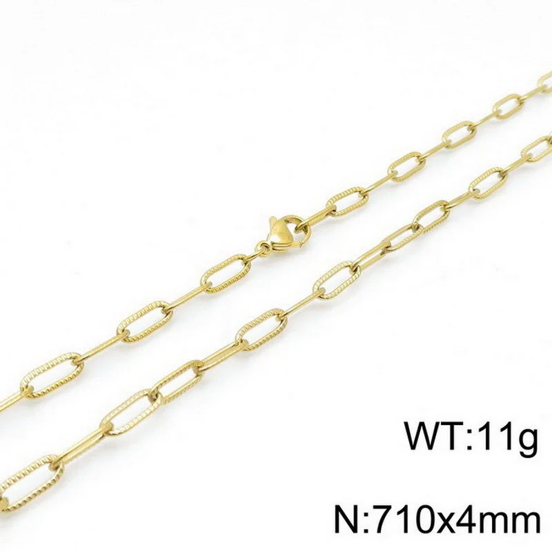 Gold 710 * 4mm = Necklace KN118504-Z