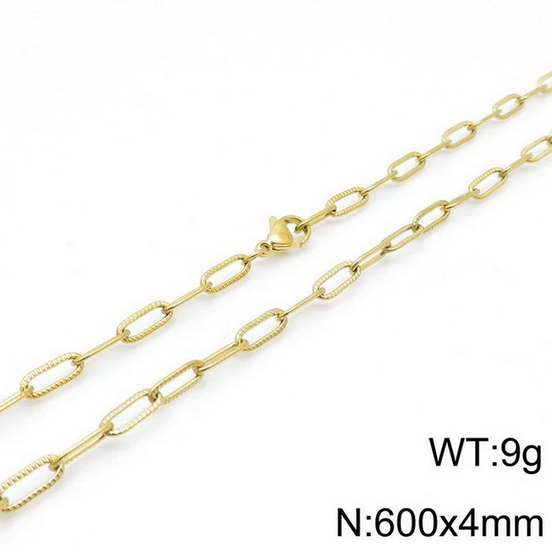 Gold 600 * 4mm = Necklace KN118502-Z