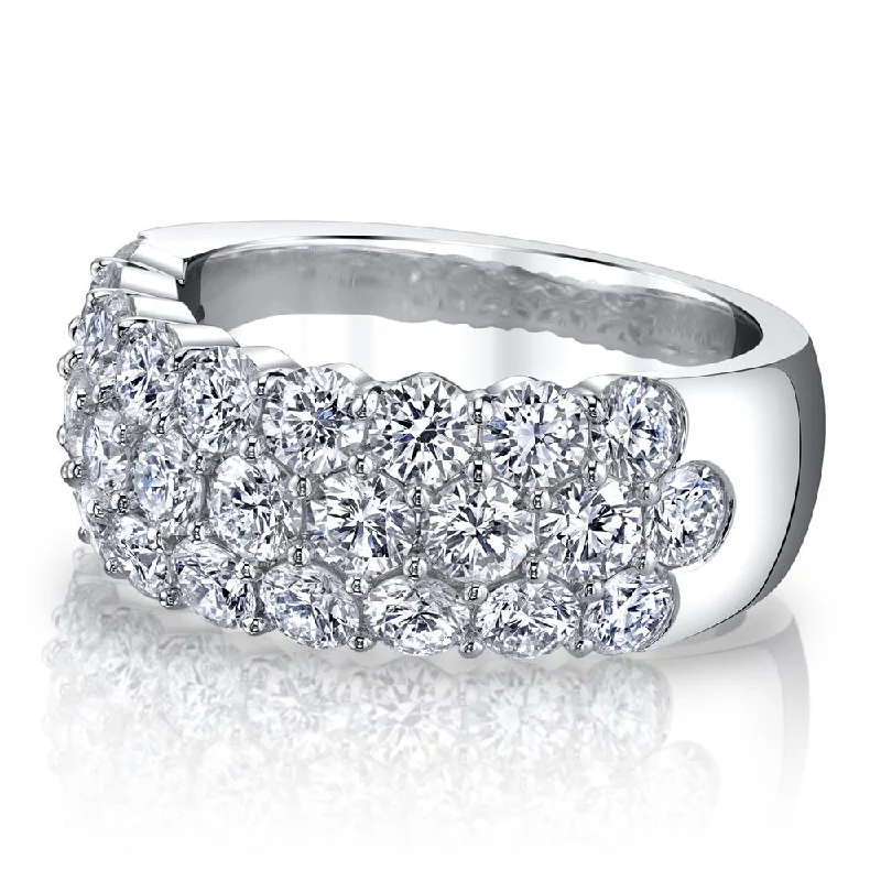 stylish engagement rings with diamond bands -Wedding Band