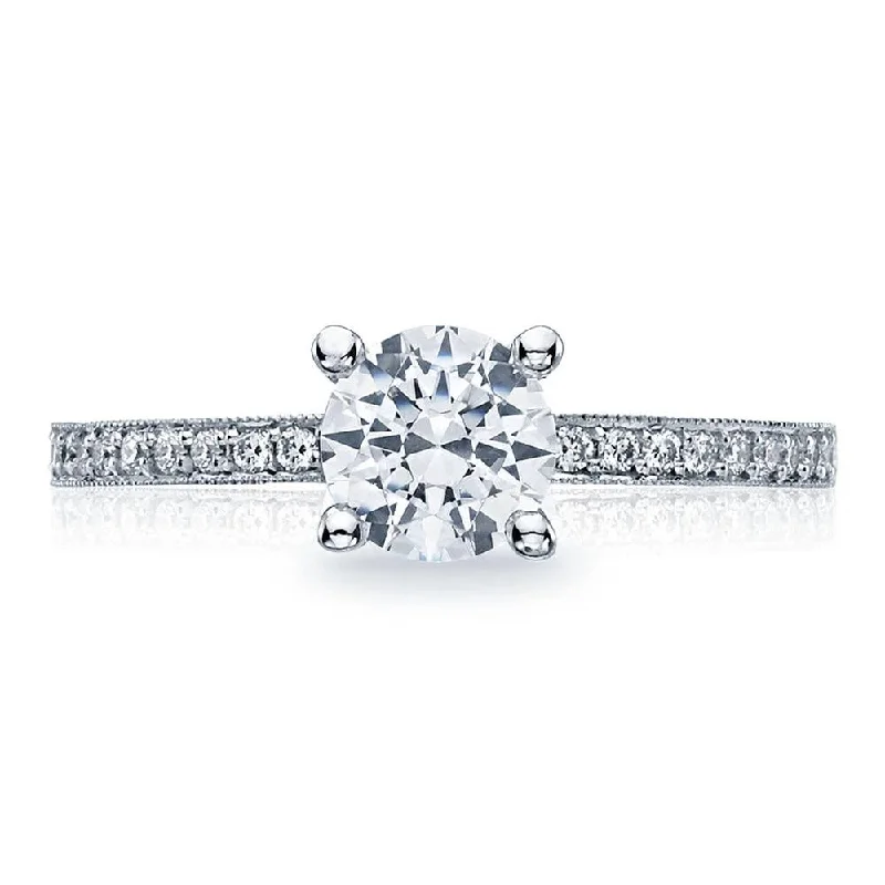 modern engagement rings with radiant diamonds -Round Solitaire Engagement Ring