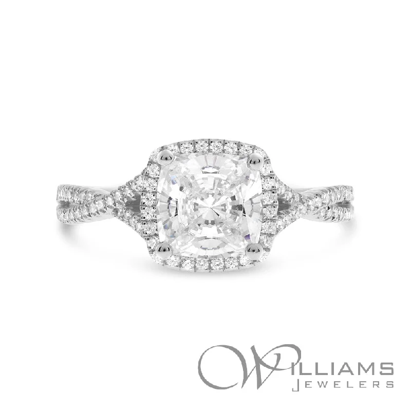 engagement rings with rubies and sapphires -Williams Signature 14 Karat Diamond Engagement Ring