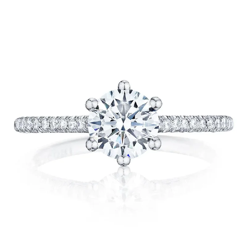 timeless diamond engagement rings with emerald stones -Round Solitaire Engagement Ring