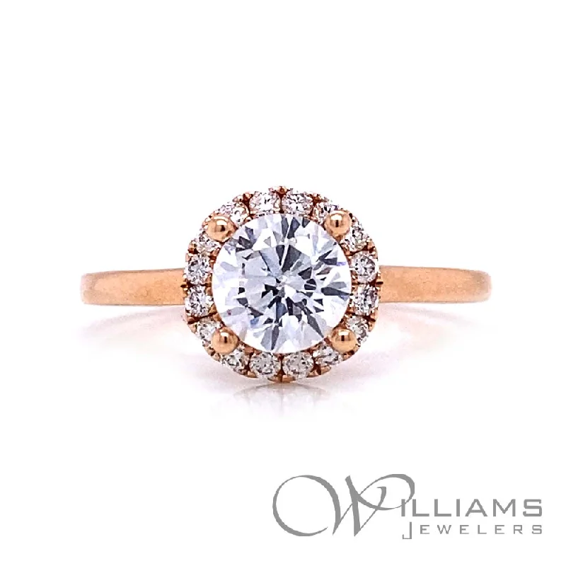 affordable vintage engagement rings for women -Williams Signature 14 Karat Diamond Engagement Ring