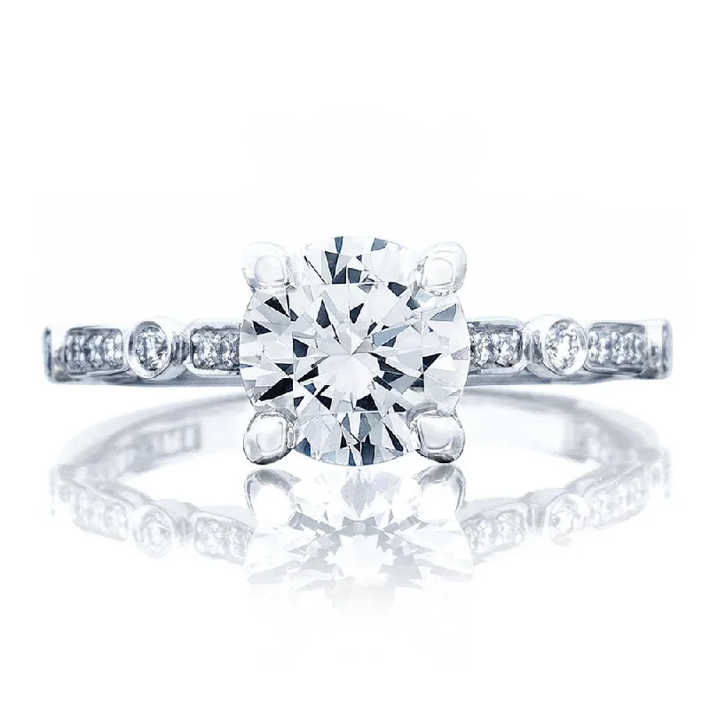 engagement rings with oval and round diamonds -Round Solitaire Engagement Ring