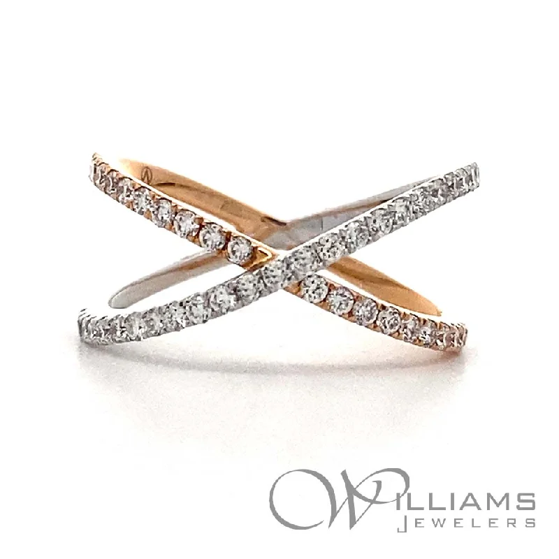 classic three stone engagement rings for women -Williams Signature 18 Karat Diamond Ring