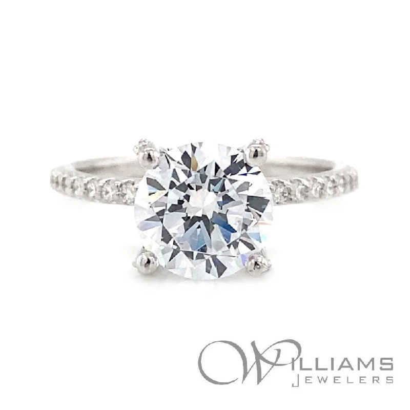 elegant engagement rings with colored diamonds -Williams Signature 14 Karat Diamond Engagement Ring