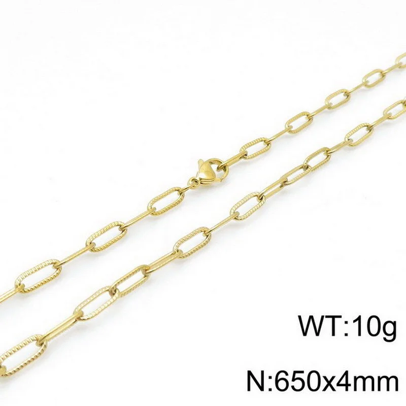 Gold 650 * 4mm = Necklace KN118503-Z