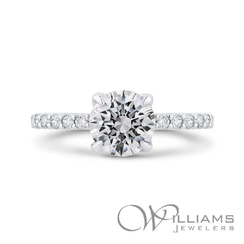 trendy engagement rings with vintage designs -Williams Signature 14 Karat Diamond Engagement Ring