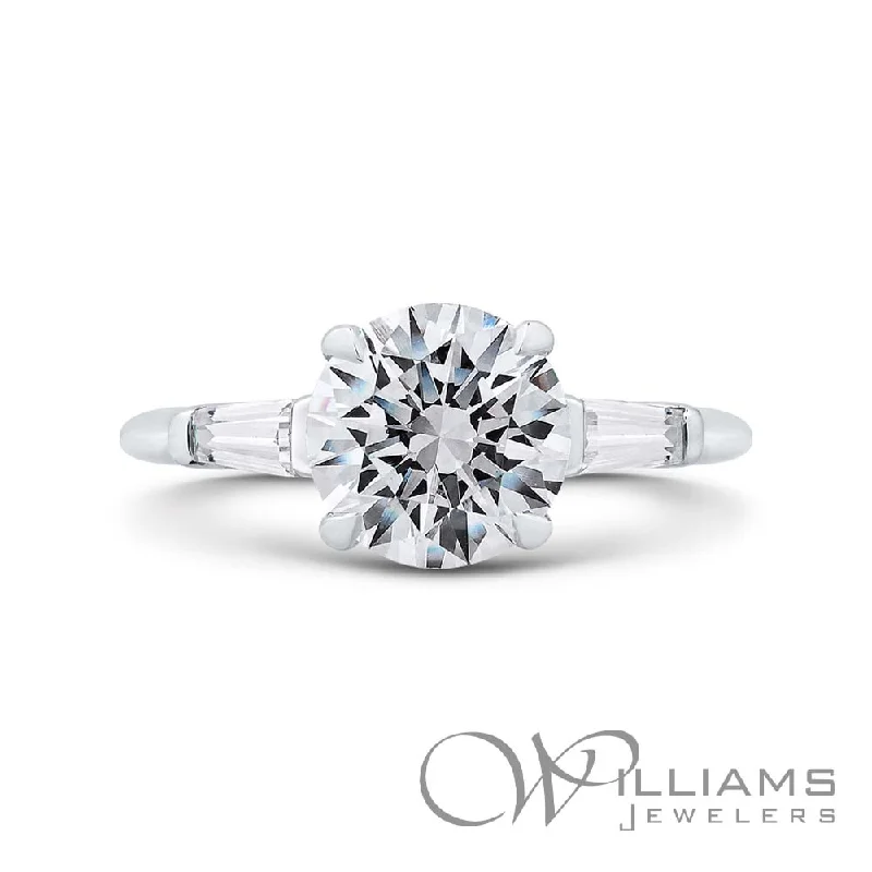 emerald engagement rings with diamond accents -Williams Signature 14 Karat Diamond Engagement Ring