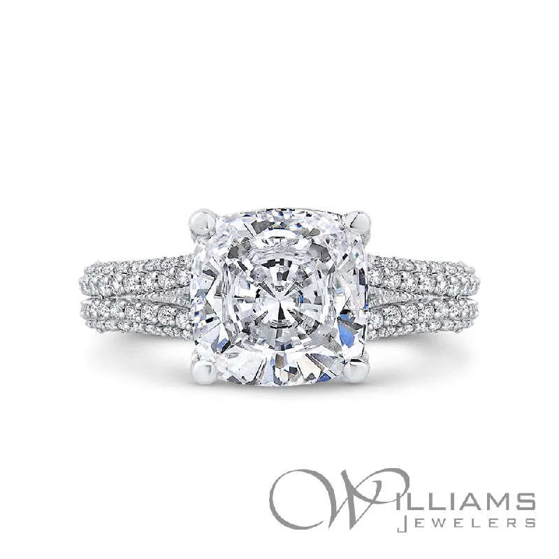 engagement rings with different diamond cuts -Williams Signature 18 Karat Diamond Engagement Ring