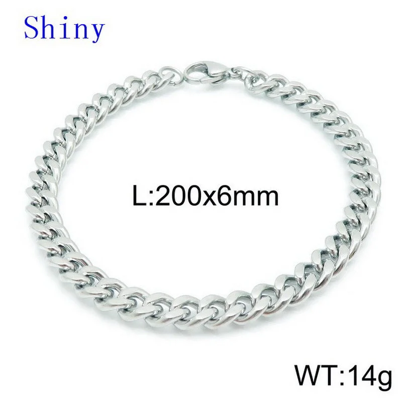 Steel Bracelet 6mm20cm