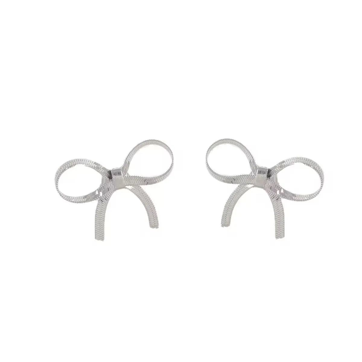 Short Silver Earrings