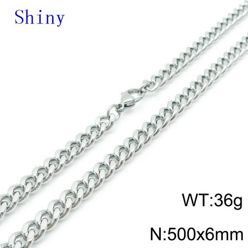 Steel Necklace 6mm50cm