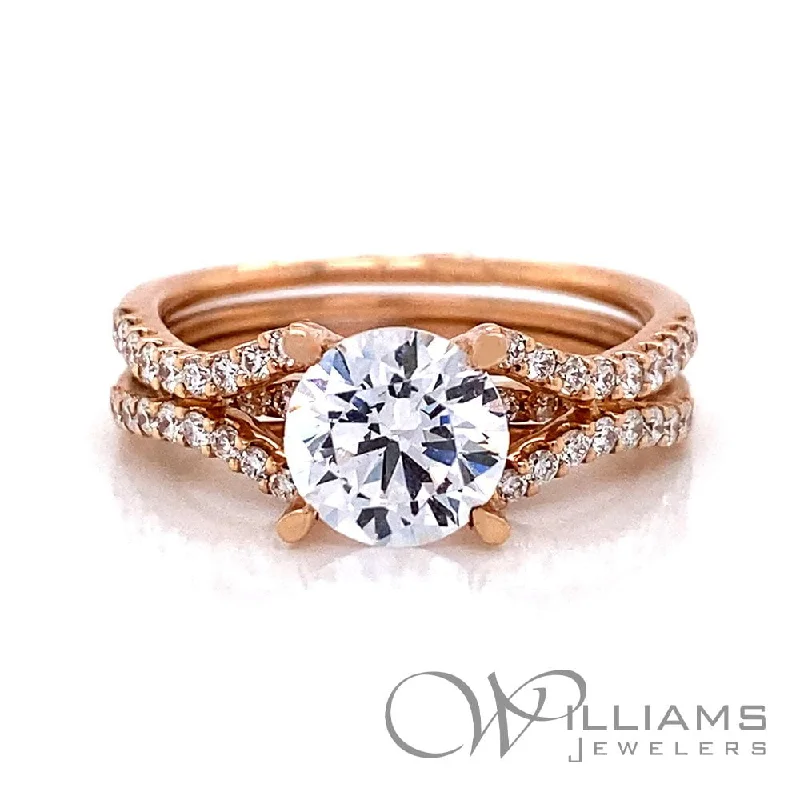 vintage engagement rings with pear shaped diamonds -Williams Signature 14 Karat Diamond Engagement Ring