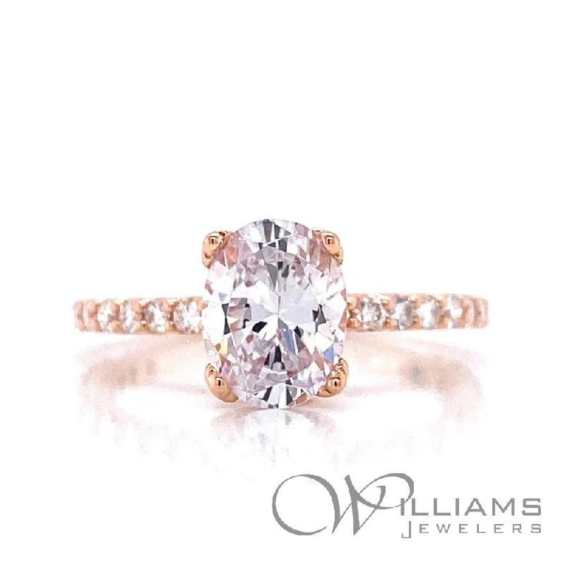 unique engagement rings with sapphire stones -Williams Signature 14 Karat Diamond Engagement Ring