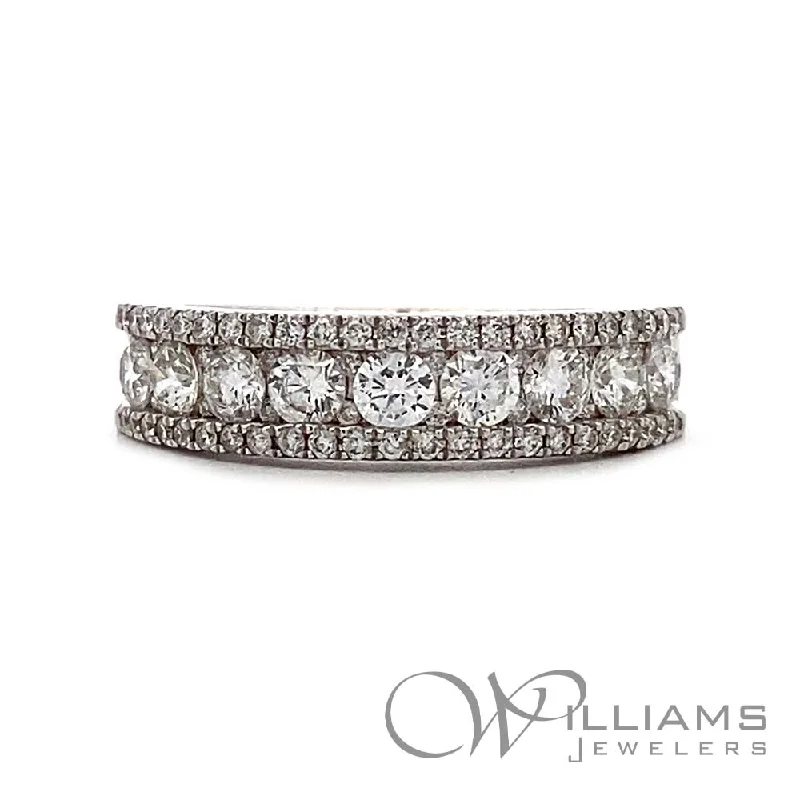 radiant engagement rings with radiant diamonds -Williams Signature 18 Karat Diamond Ring