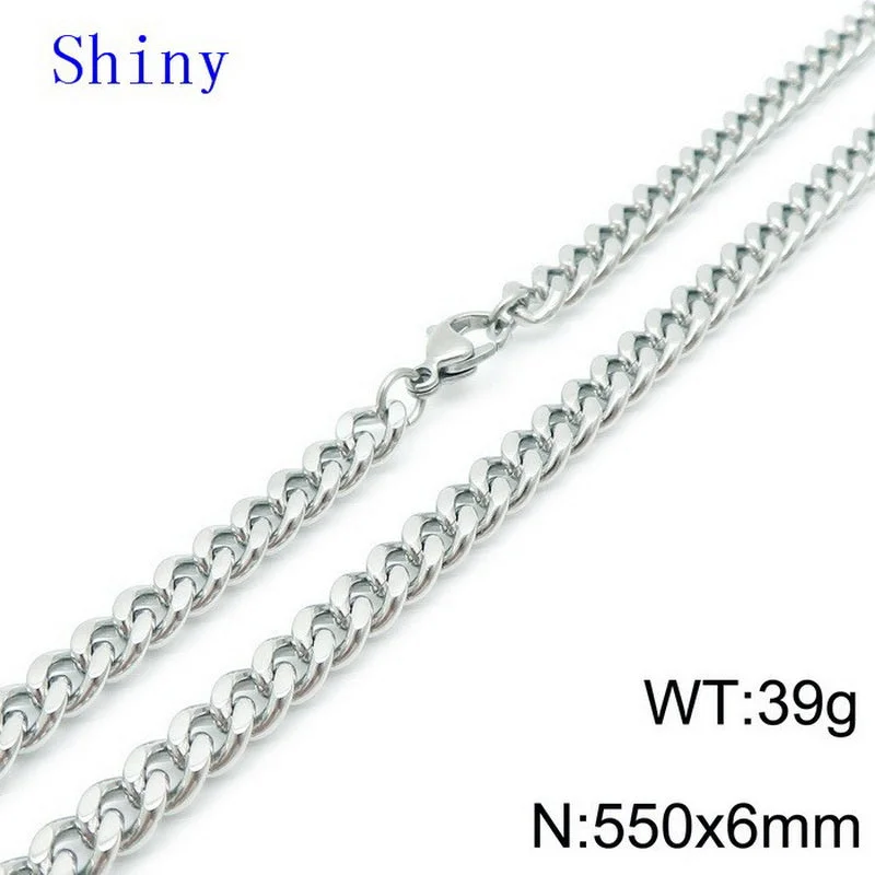 Steel Necklace 6mm55cm