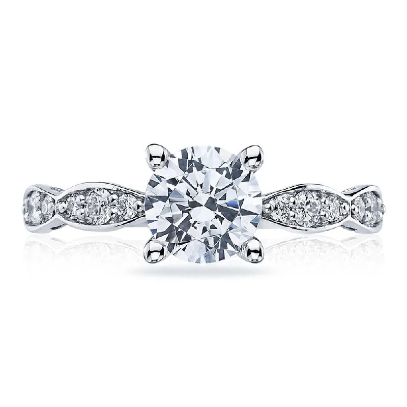 classic engagement rings with round diamonds -Round Solitaire Engagement Ring