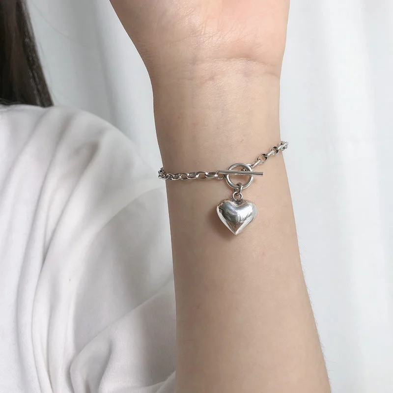 Ot Buckle Heart Bracelet