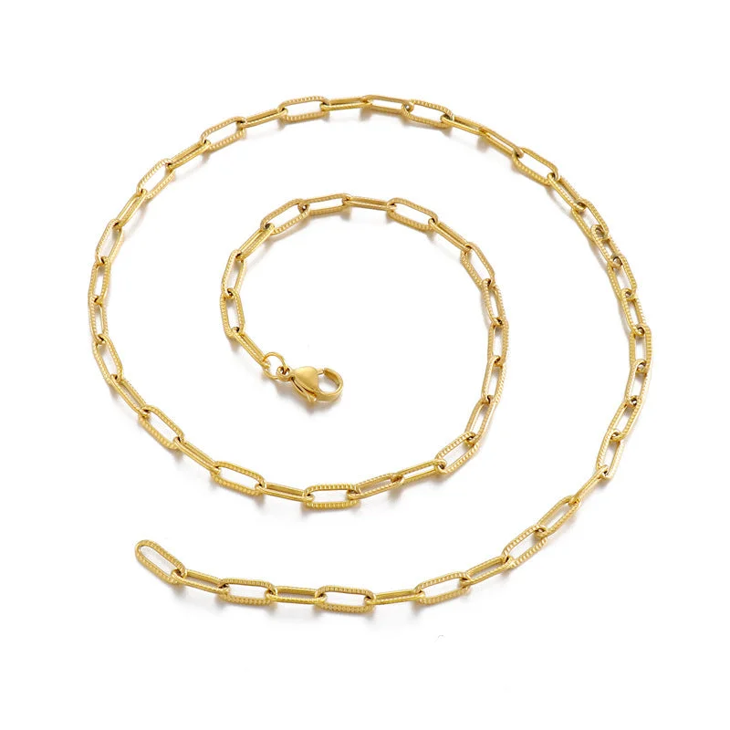 500 * 4mm Gold Necklace KN118500-Z