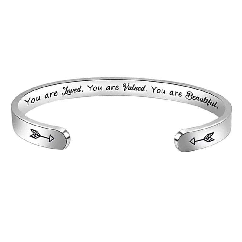 You Are Loved Silver Bracelet