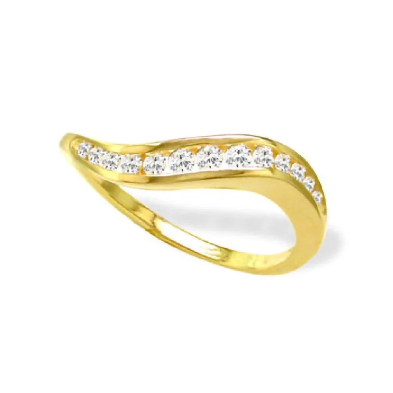 engagement rings with round diamonds and rubies -Channel Set Diamond Swirl Band