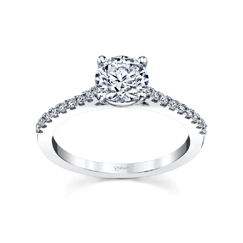 trendy engagement rings with diamonds and sapphires -Engagement ring